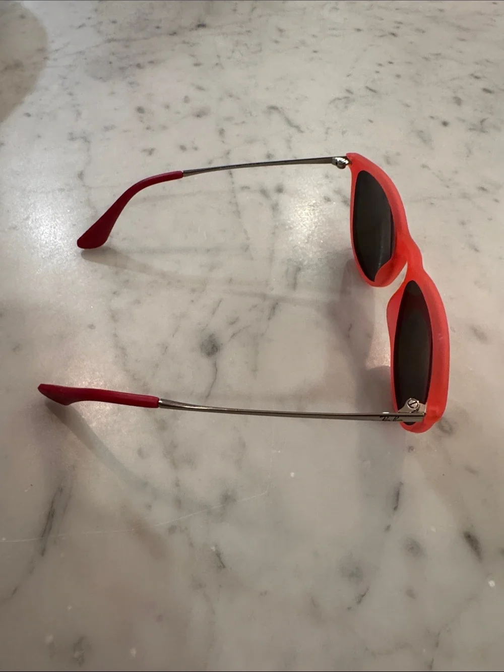 Ray-Ban coral Frame with Mirrored Lenses Sunglasses youth size